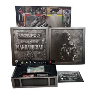 Monopoly: Star Wars Mandalorian Edition w/8 Tokens/Figures **COMPLETE**